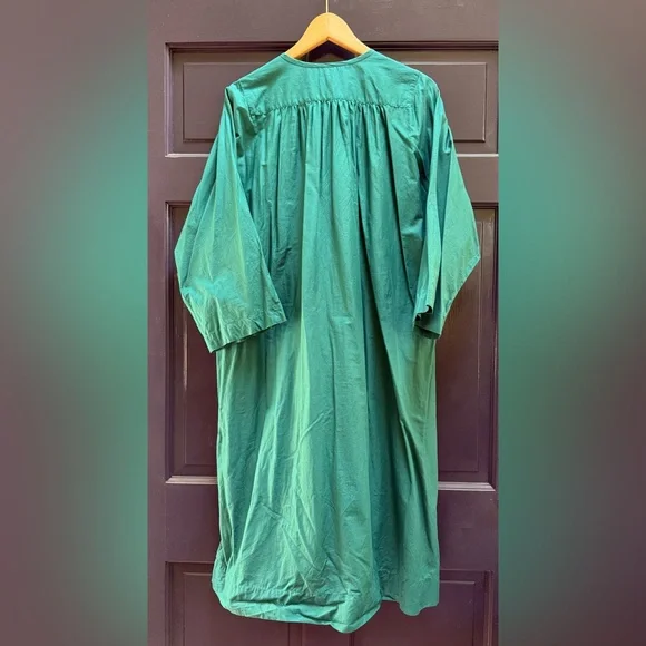 Toast Green/Blue Poplin Tunic/Dress - Picture 2 of 4